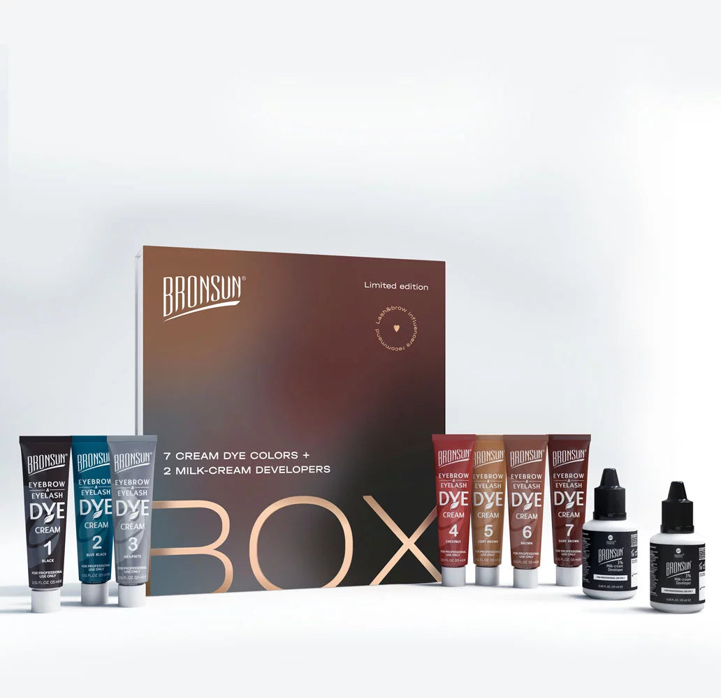 Bronsun Eyelash & Eyebrow Cream Dye Set