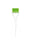 Eurostil Large Clear Tint Brush Green Bristles