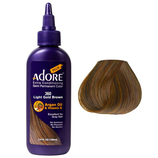 Adore Plus Semi Permanent Hair Color Light Gold Brown