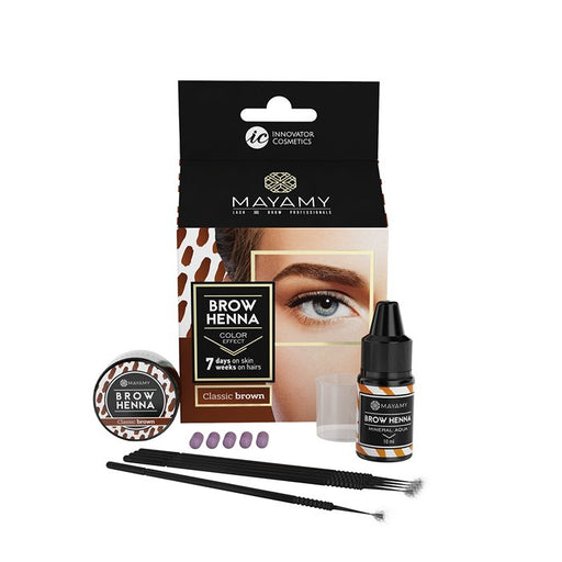 Mayamy Brow Henna Trial Set Classic Brown