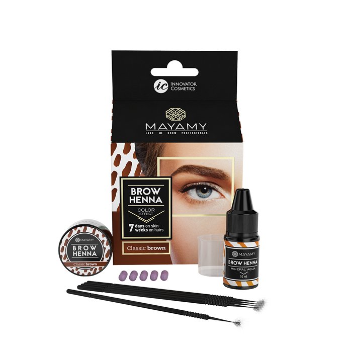 Mayamy Brow Henna Trial Set Classic Brown