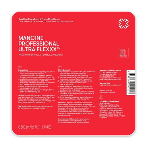 Mancine Ultra Flexxx Brazilian Strawberry Hot Wax 500g