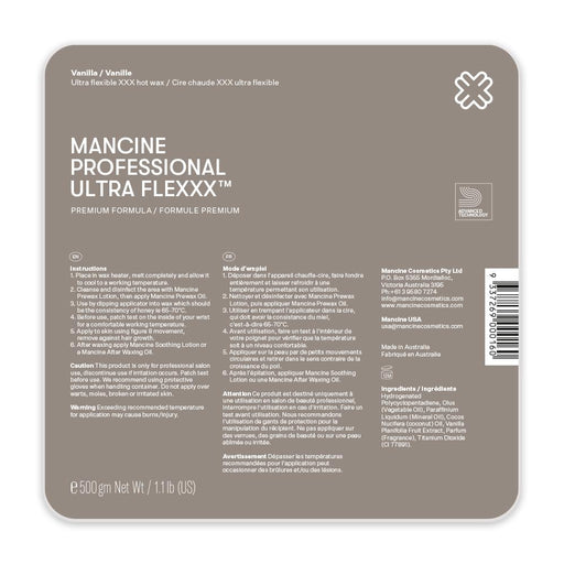 Mancine Vanilla Ultra Flexxx Hot Wax 500g