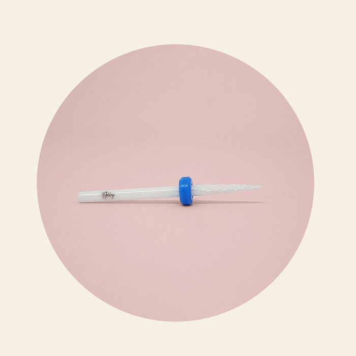 Mitty Frosted White Under Nail Cleaner Drill Bit - Medium