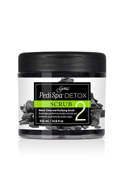 Gena PediSpa Detox Black Charcoal Purifying Scrub