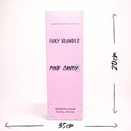 Foxy Blondes Extra Long Pre-Cut Foil - Pink Candy