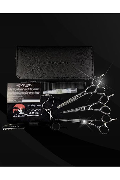 Zen Master Apprentice/Student 3 Scissor Kit  Polished Silver