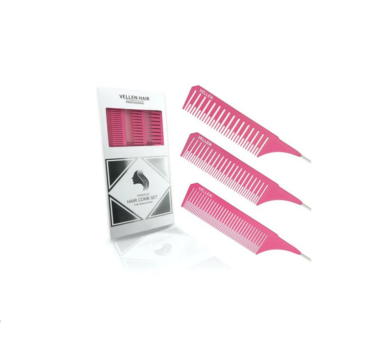 Vellen Hair Highlighting Comb Set 1.0 - 3 Sizes