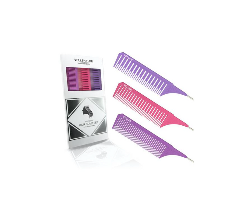 Vellen Hair Highlighting Comb Set 1.0 - 3 Sizes