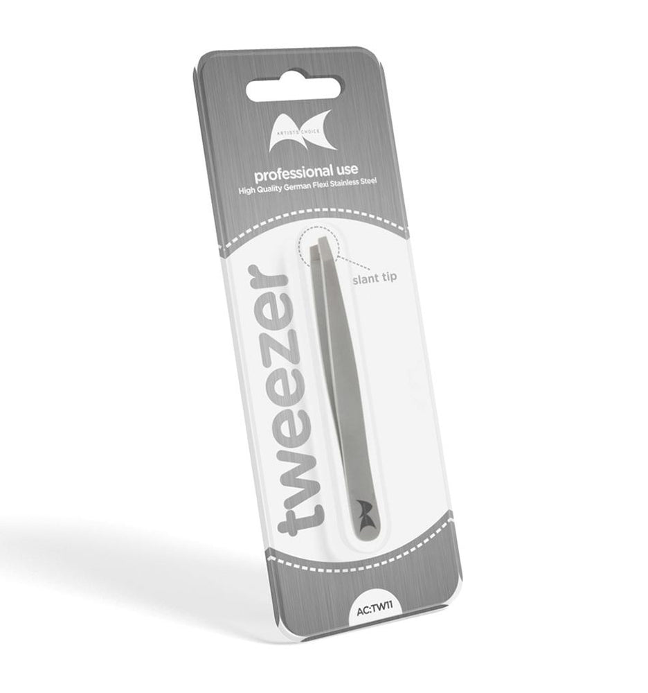Artists Choice Slant Tip Tweezer Stainless Steel